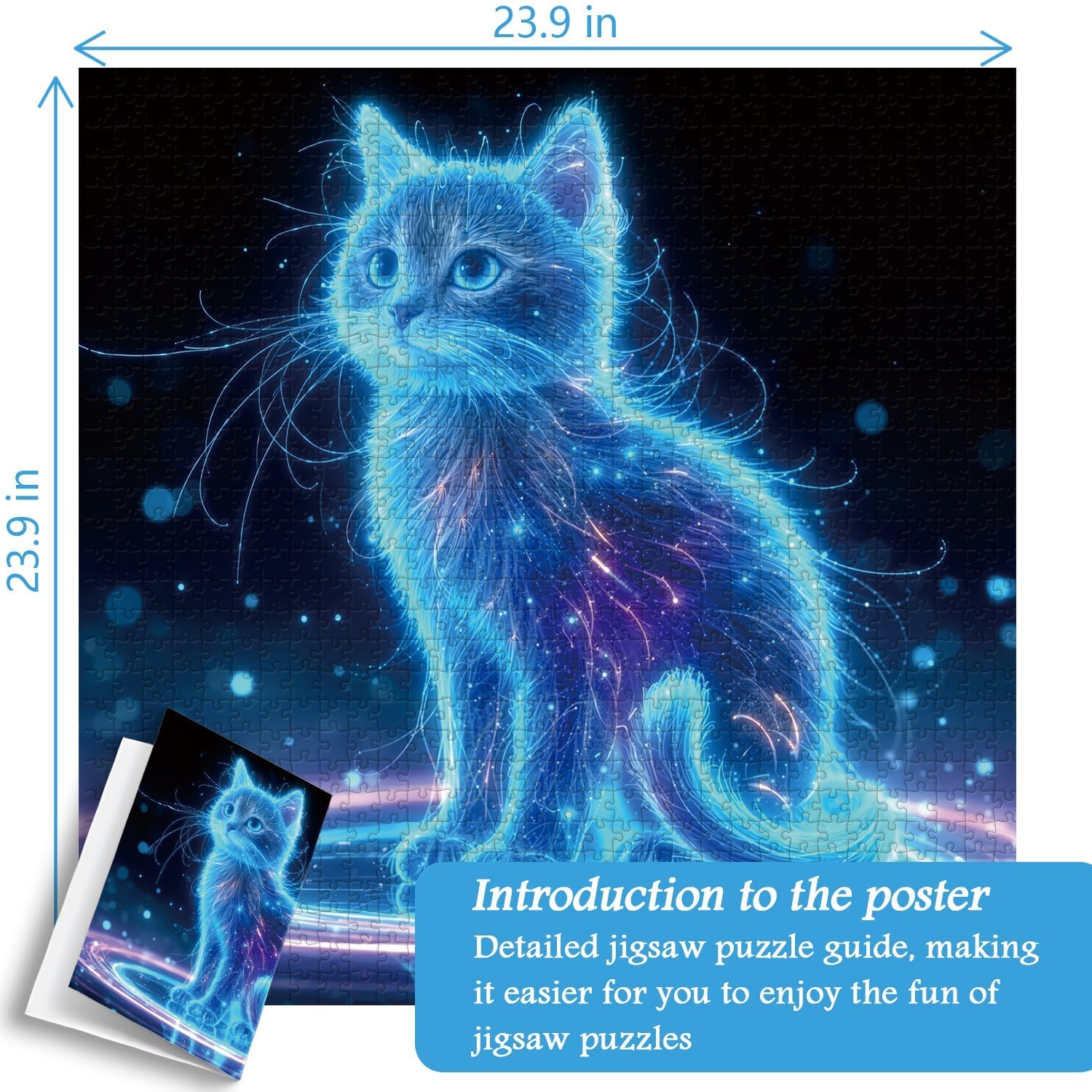 Luminous Kitten Jigsaw Puzzle 1000 Piece
