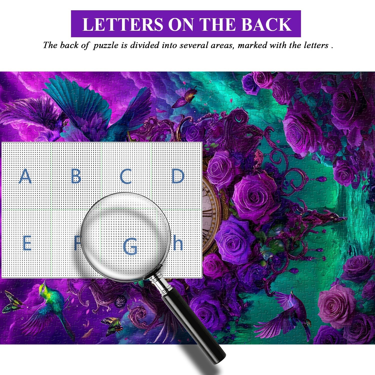 Puzzle Rose E Tempo 1000 Pezzi