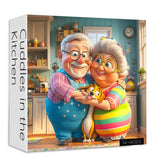 Cuddles in the Kitchen Jigsaw Puzzle 1000 Pieces