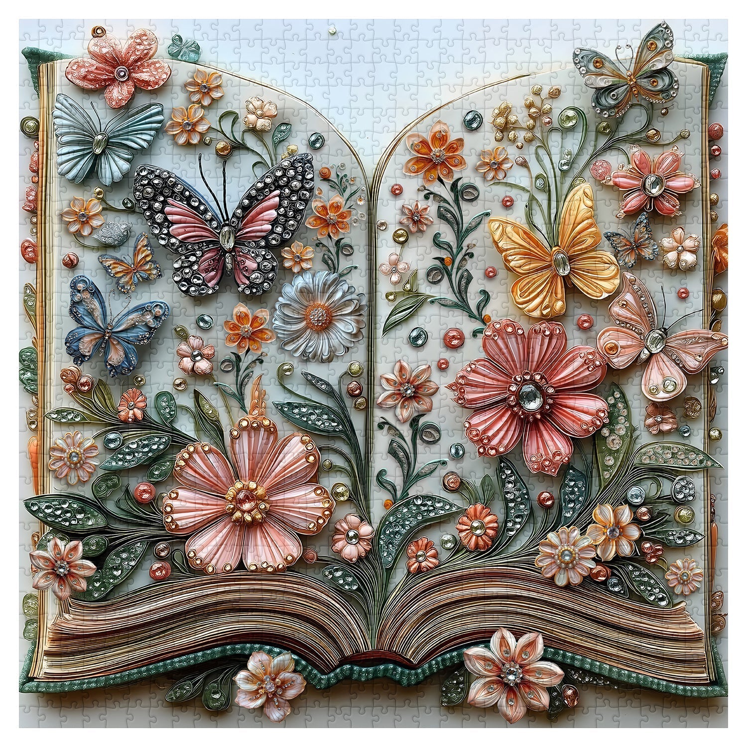 Blooming Pages Jigsaw Puzzles 1000 Pieces