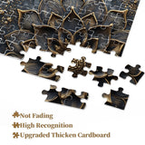 Rompecabezas de flor de oro negro Puzzle 1000 piezas