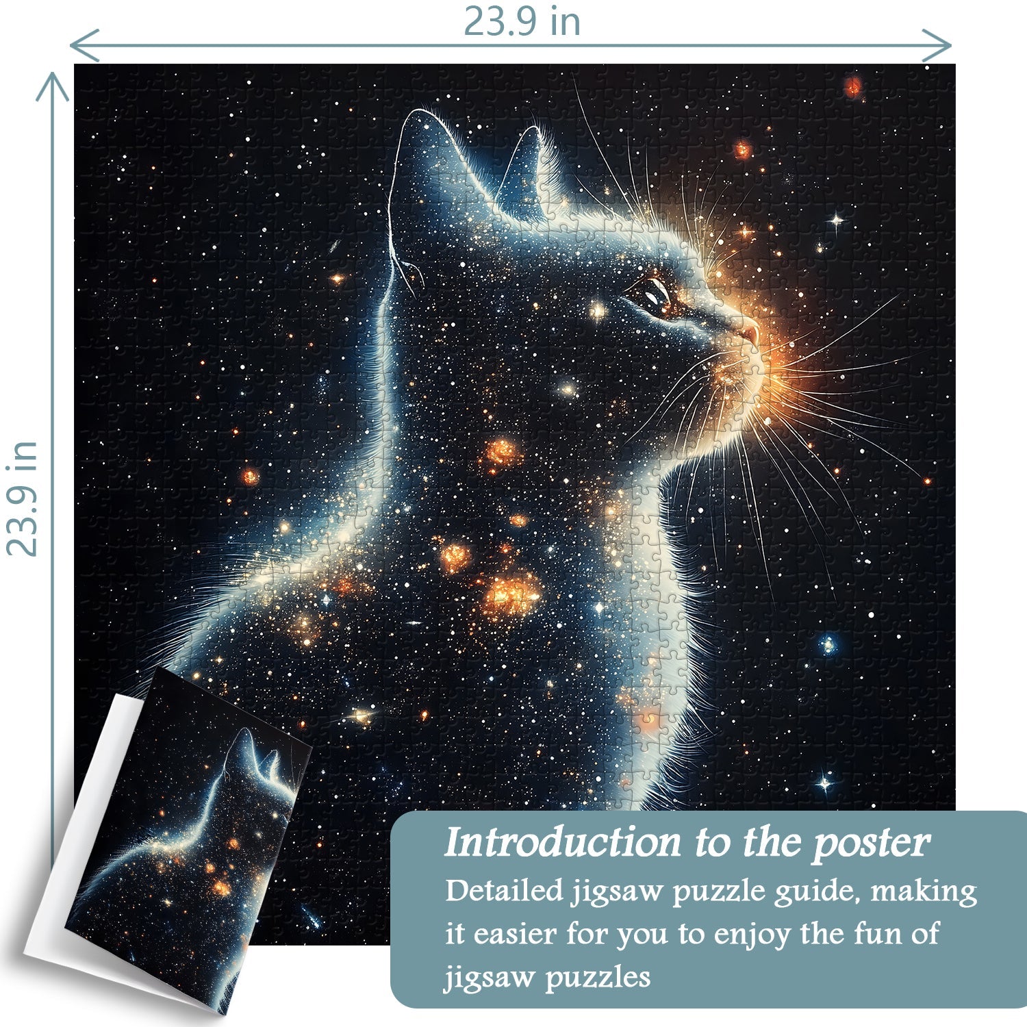 Dreamy Star Cat Jigsaw Puzzle 1000 Pieces