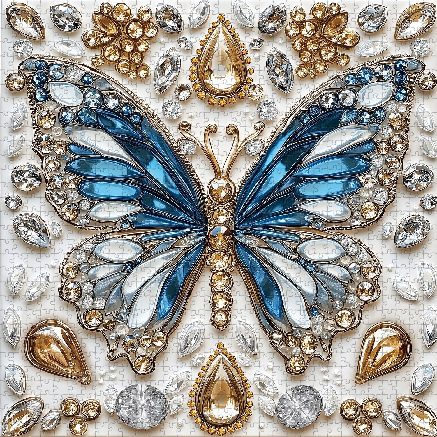 Butterfly's Crystal Symphony Jigsaw Puzzle 1000 piezas