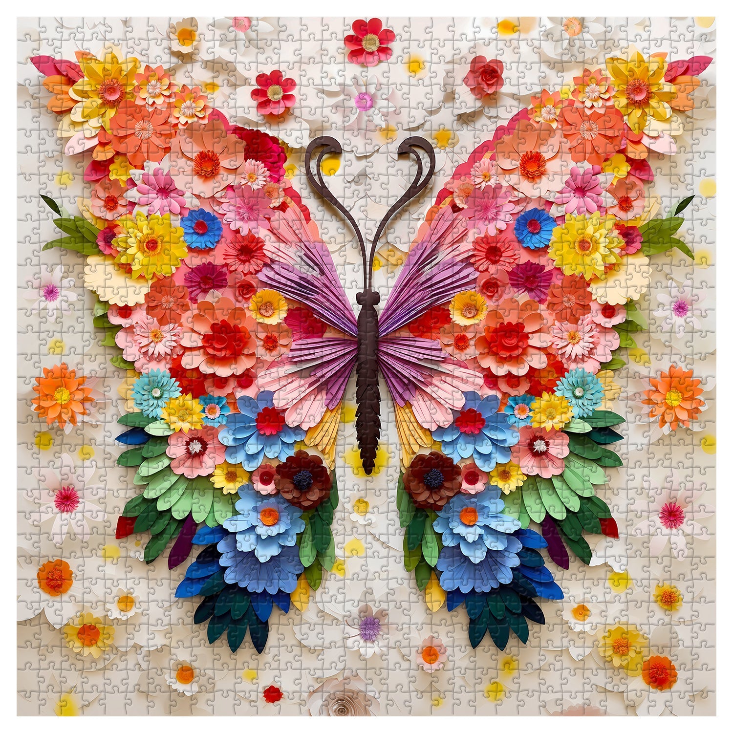 Bunte Wings Puzzle 1000 Stücke