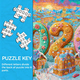 Feliz 2026 rompecabezas Puzzle 1000 piezas