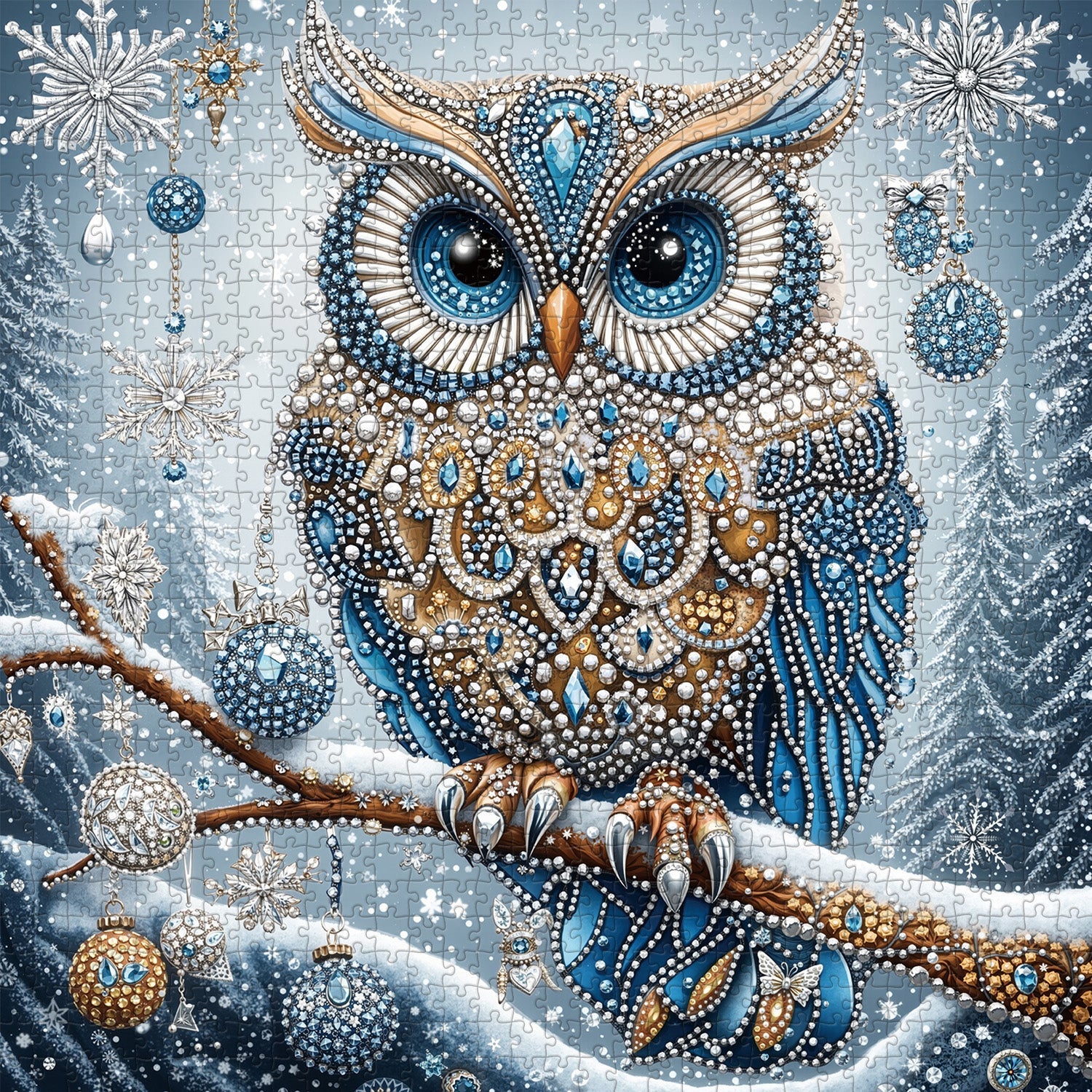 Winter Owl Jigsaw Puzzle 1000 piezas