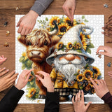 Rompecabezas de gnomo y ternero 1000 piezas