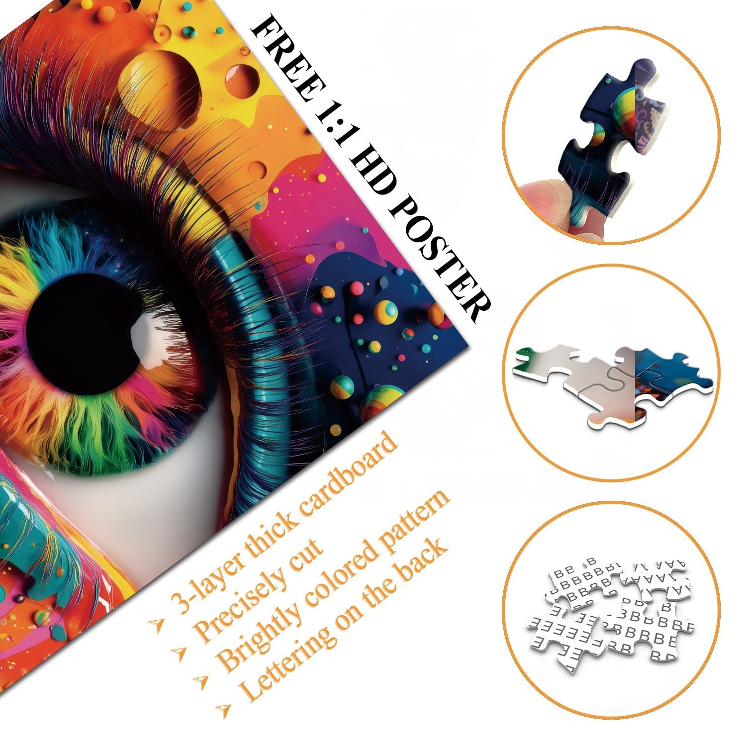 Kaleido Eyes Jigsaw Puzzle 1000 Pieces