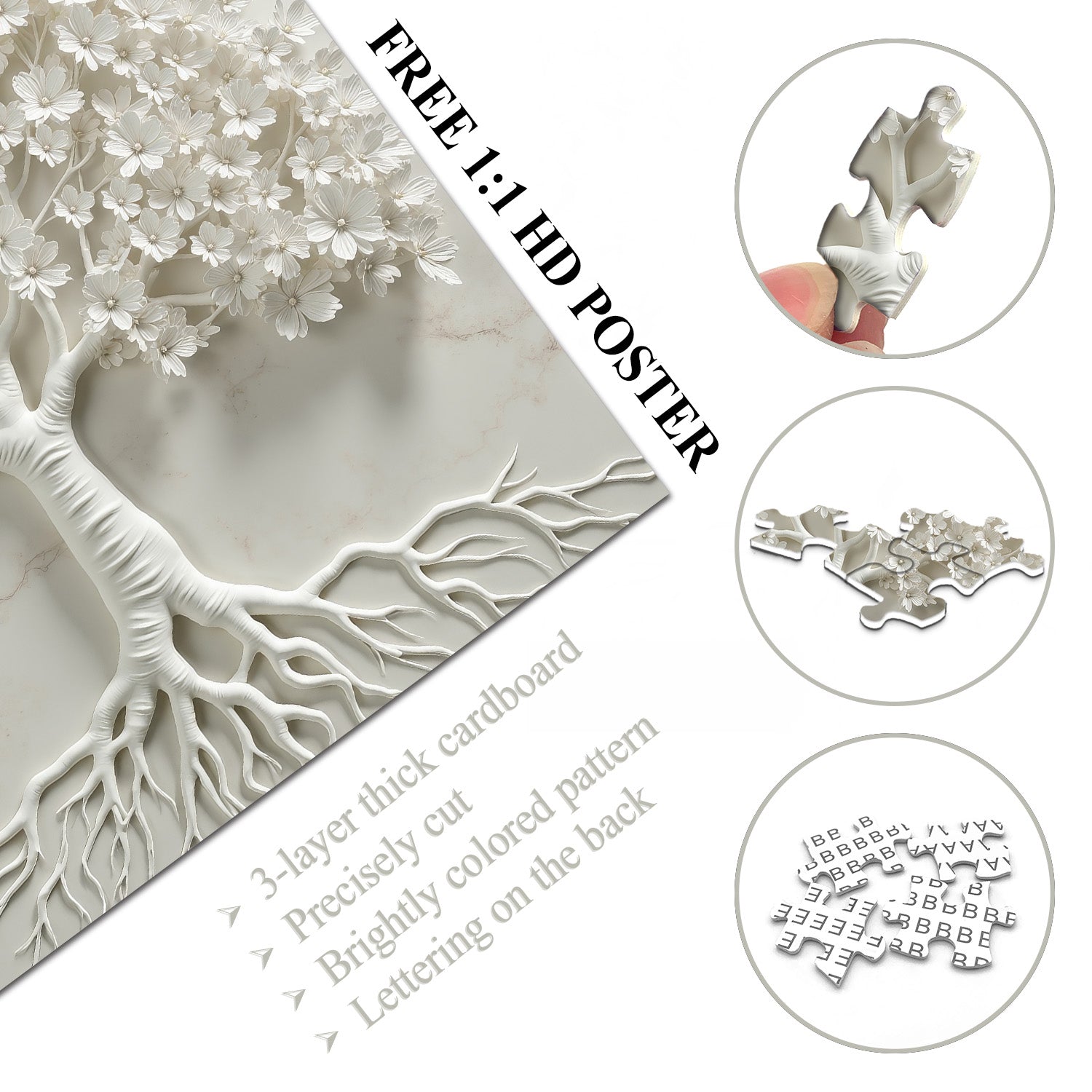 Puzzle Árbol De La Blancura 1000 Piezas