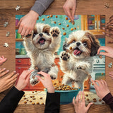 Shih tzu bocadillo tiempo rompecabezas 1000 piezas
