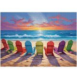 Beach Sunset Jigsaw Puzzle 1000 piezas