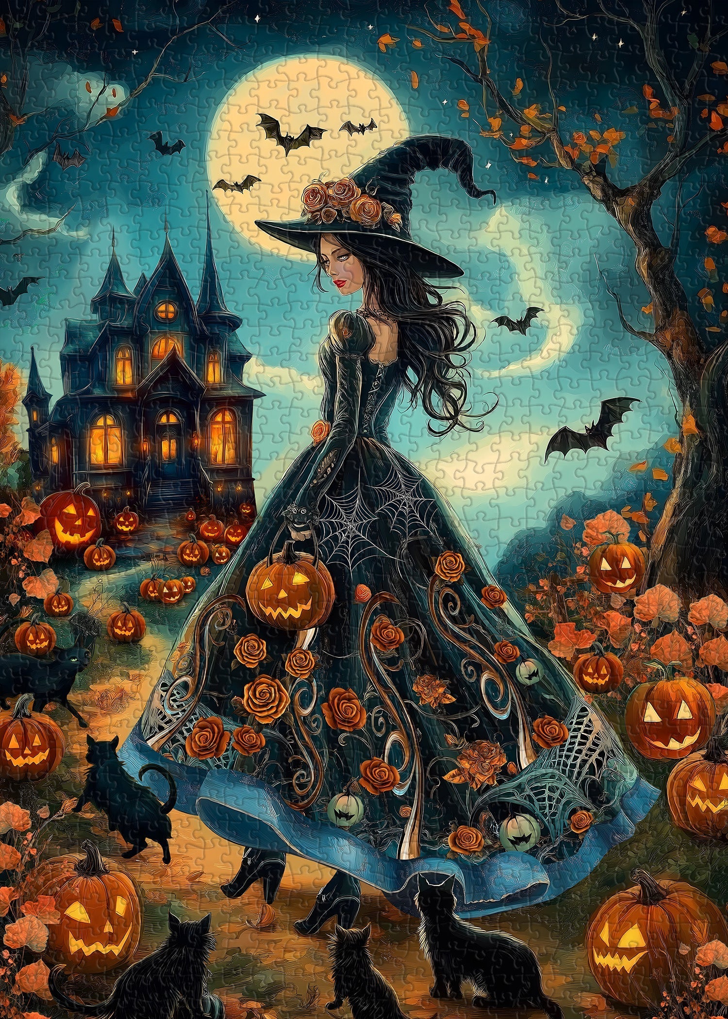 Mystic Night Witch Jigsaw Puzzle 1000 piezas