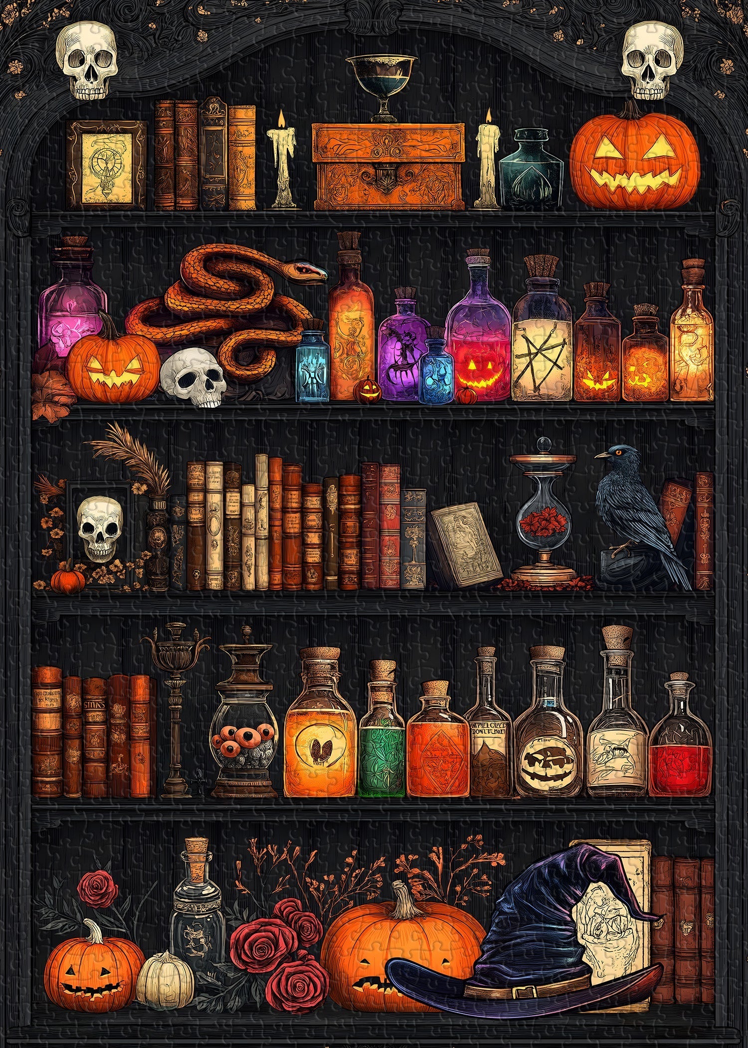 Witch's Cabinet Jigsaw Puzzle 1000 Pieces