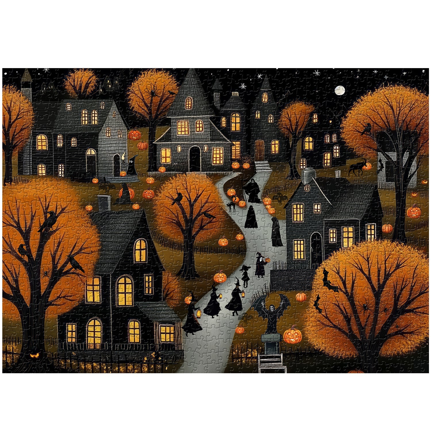 Halloween Heimatstadt Puzzle 1000 Stücke