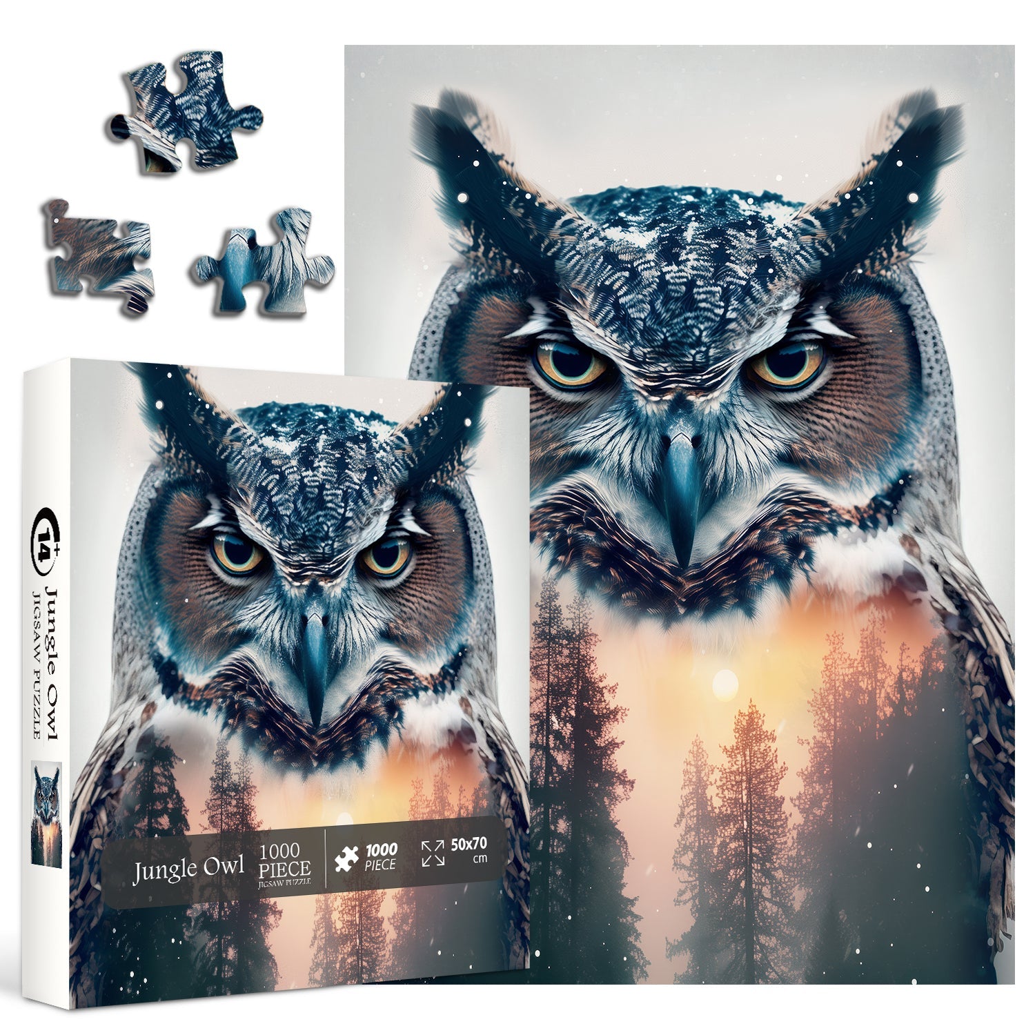 Jungle Owl Jigsaw Puzzle 1000 piezas