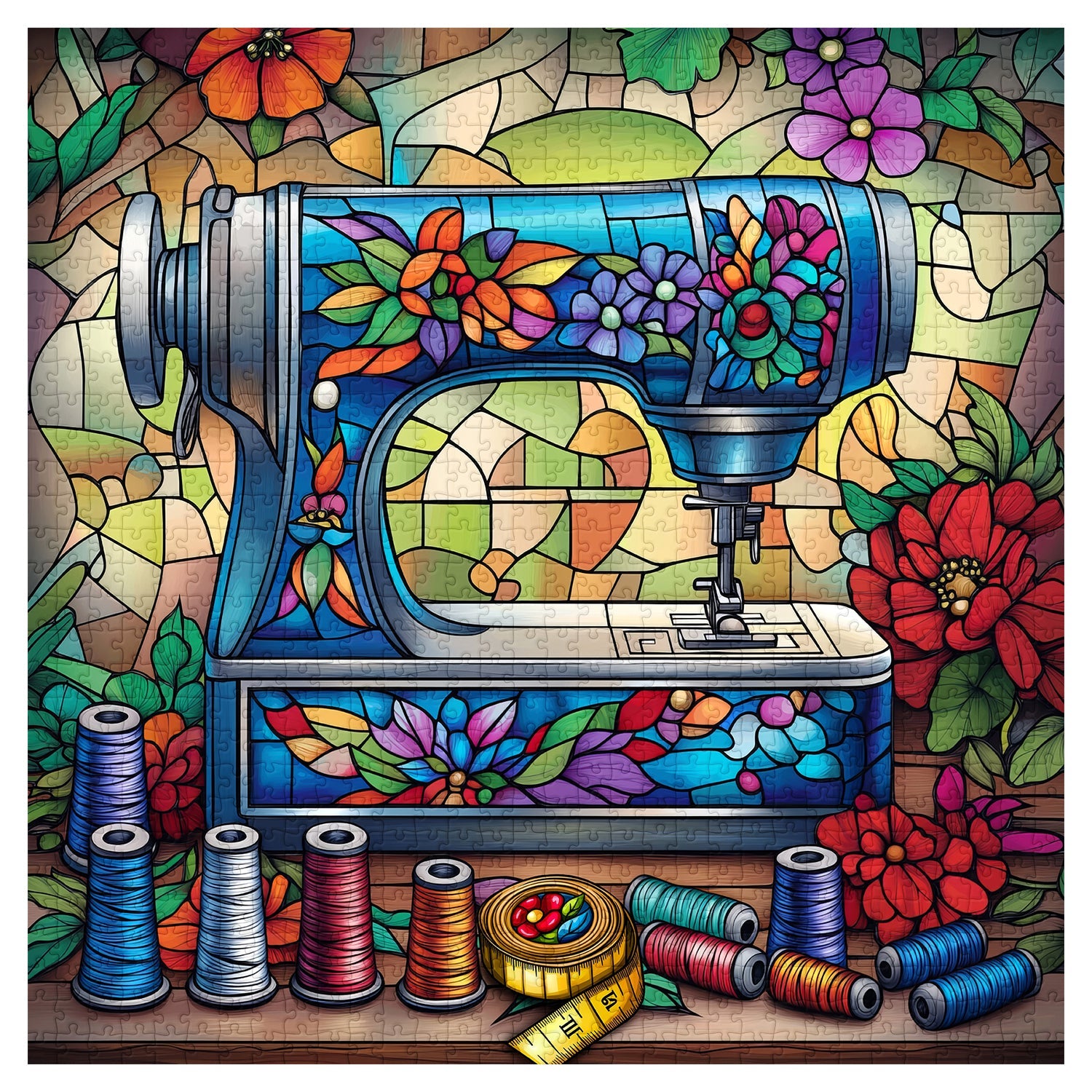 Rompecabezas de costura de vidrieras 1000 piezas