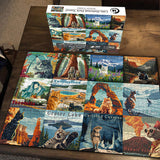 Katzen Nationalparks Puzzle 1000 Stücke