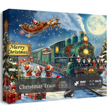 Pezzi di puzzle treno di natale 1000 pezzi