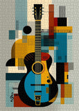 Puzzle de guitare d'art moderne 1000 pièces