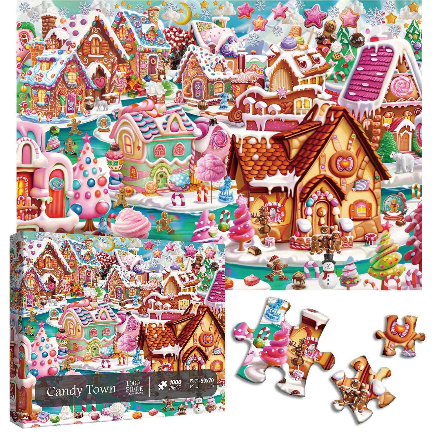 Candy Town Jigsaw Puzzle 1000 piezas