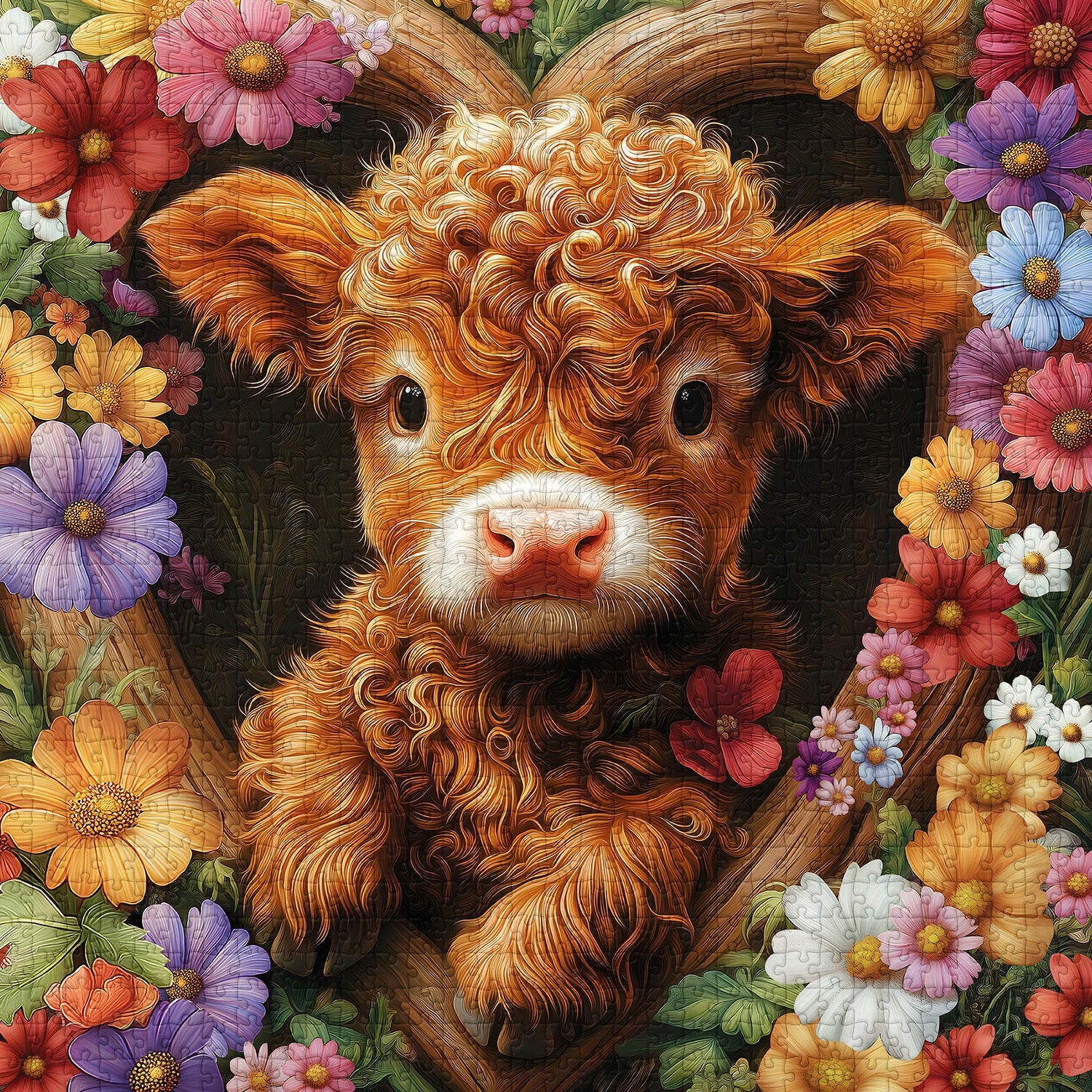 Blossom Calf Jigsaw Puzzles 1000 Pieces