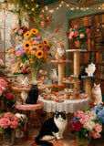 Cozy Cat Cafe Jigsaw Puzzle 1000 Pieces