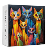 Geometric Art Cat Jigsaw Puzzle 1000 Piece
