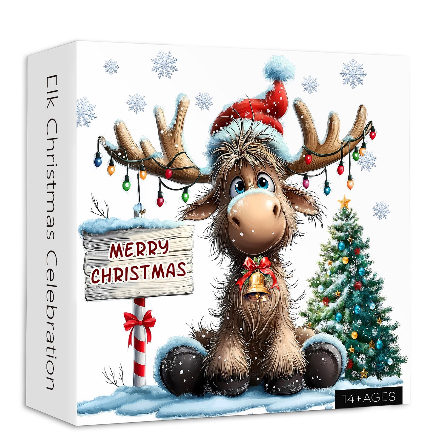 Elk Christmas Celebration Jigsaw Puzzles 1000 Pieces