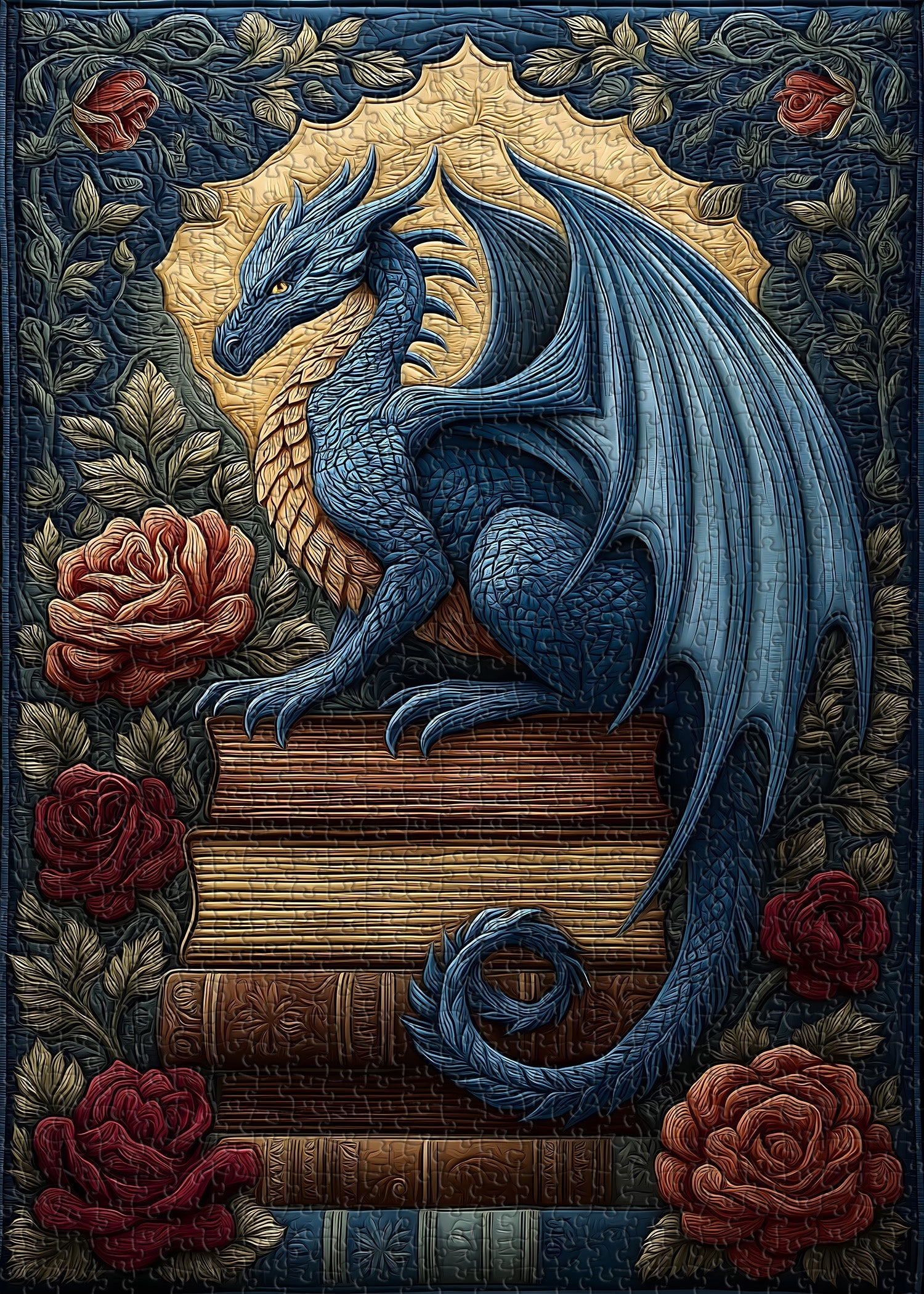 Blue Dragon Whisper Jigsaw Puzzle 1000 Pieces