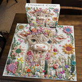 Elegante Volcillo de vaca Puzzle 1000 piezas