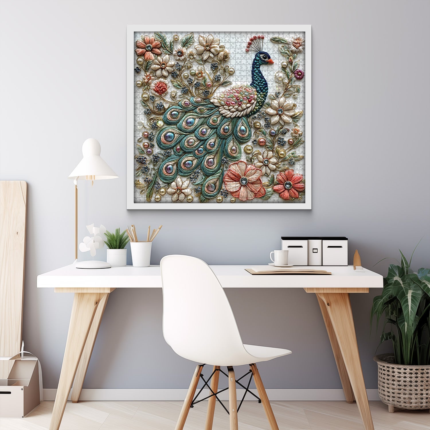 Rompecabezas de plumas de plumas brillantes 1000 piezas