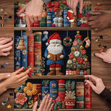 Acogedor estante de navidad rompecabezas 1000 piezas