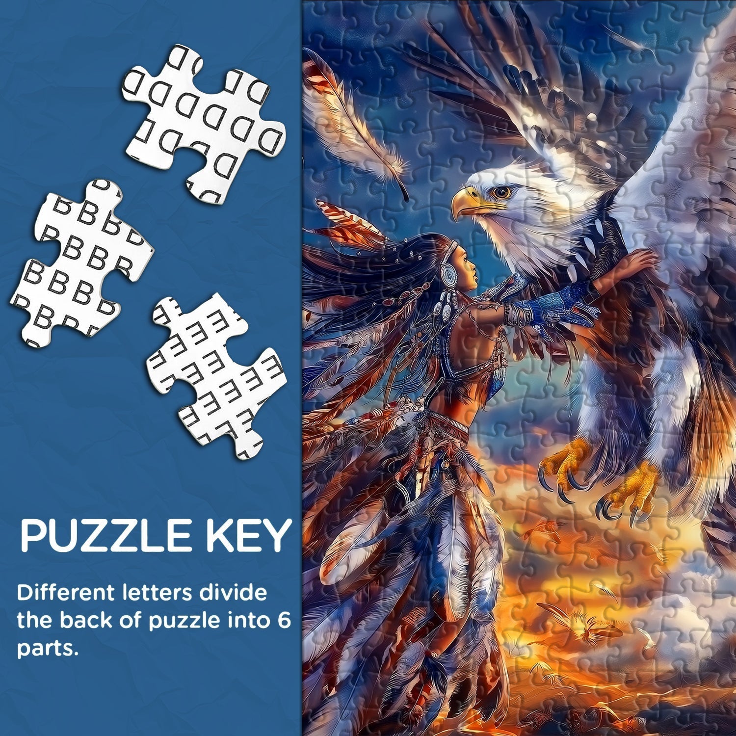 Eagle Spirit Abraza Jigsaw Puzzle 1000 piezas