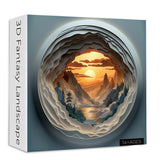 3D Fantasy Landscape Jigsaw Puzzle 1000 piezas