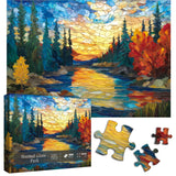 Parque de vidrieras rompecabezas Puzzle 1000 piezas