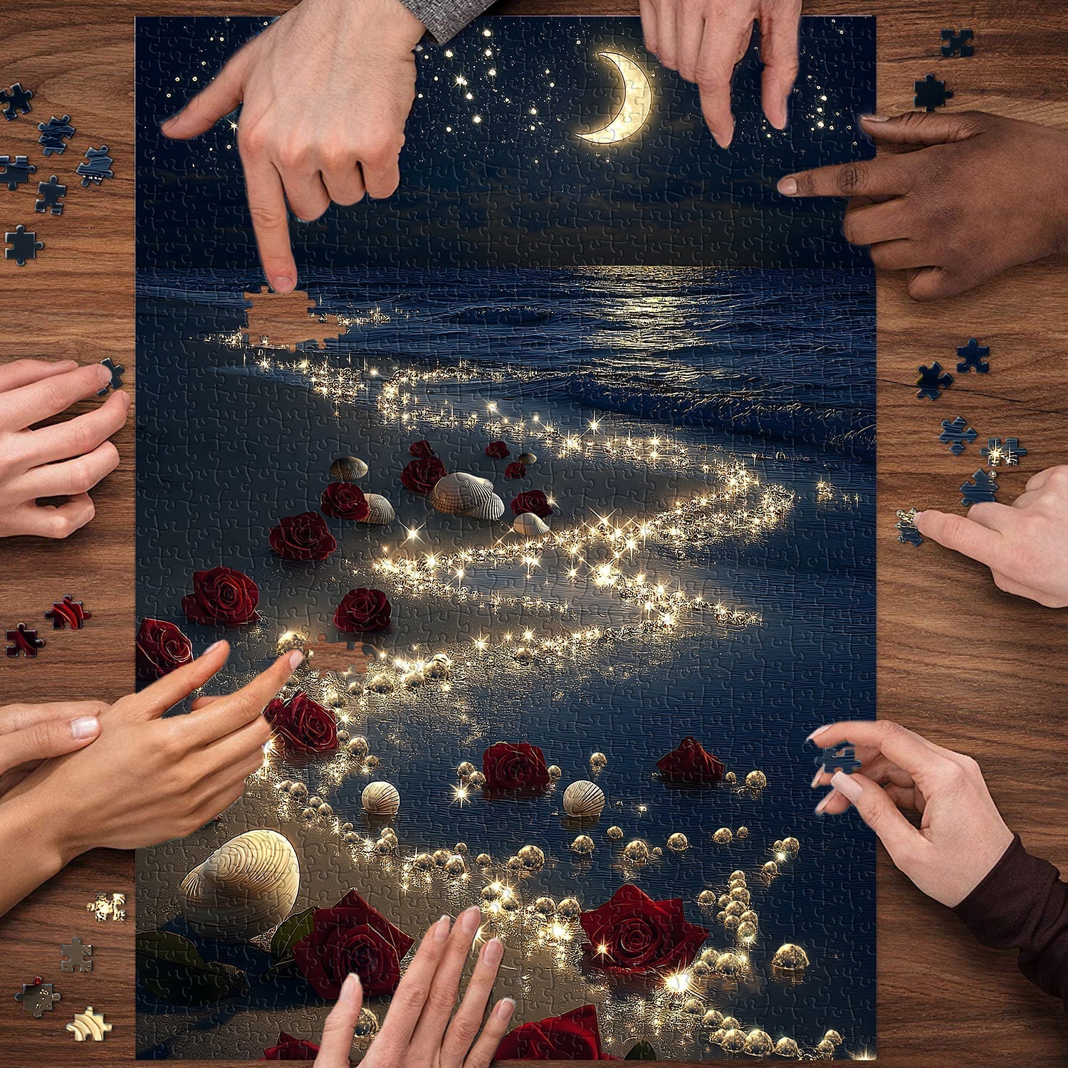 Sea of Roses Rompecabezas 1000 piezas