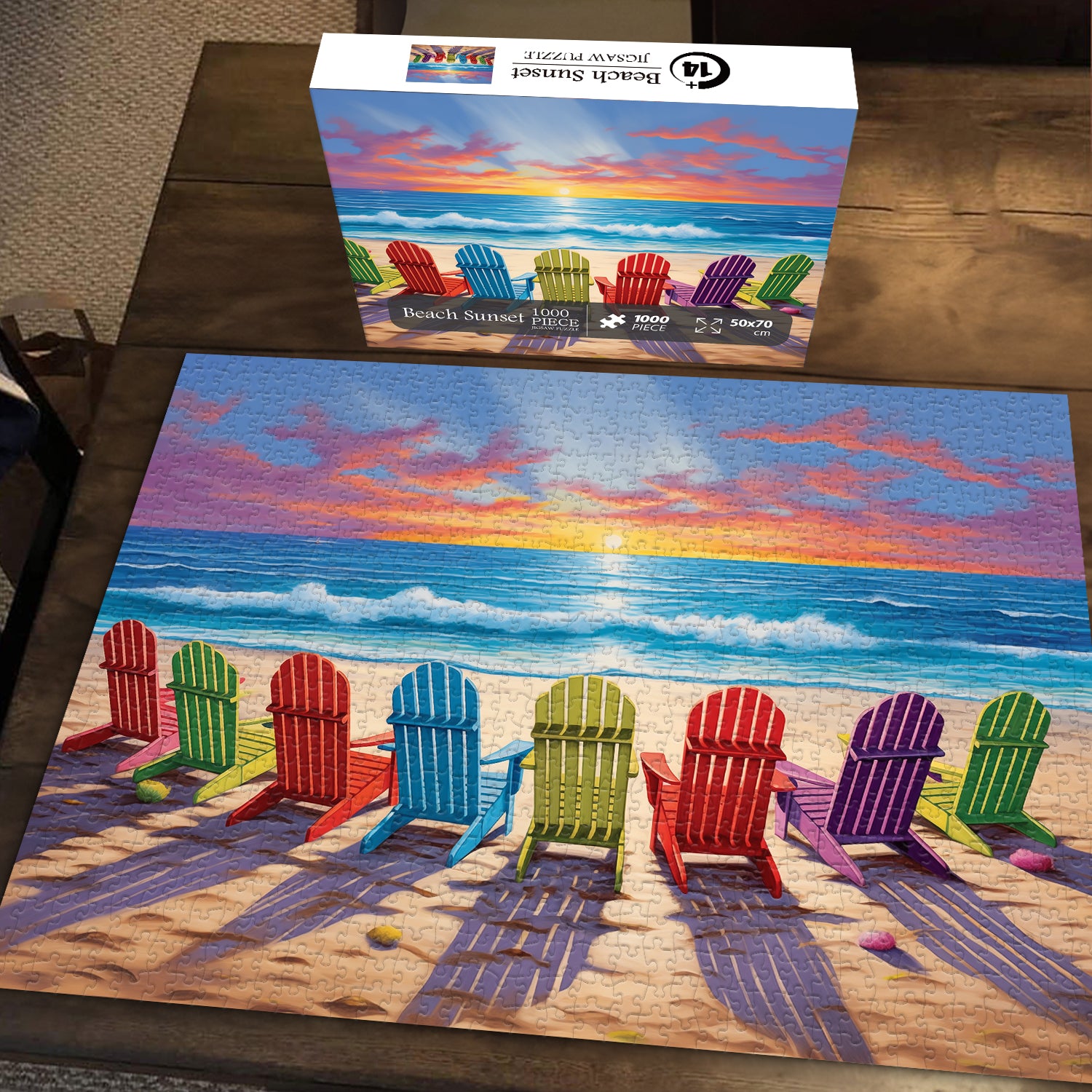 Beach Sunset Jigsaw Puzzle 1000 piezas