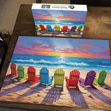 Beach Sunset Jigsaw Puzzle 1000 piezas