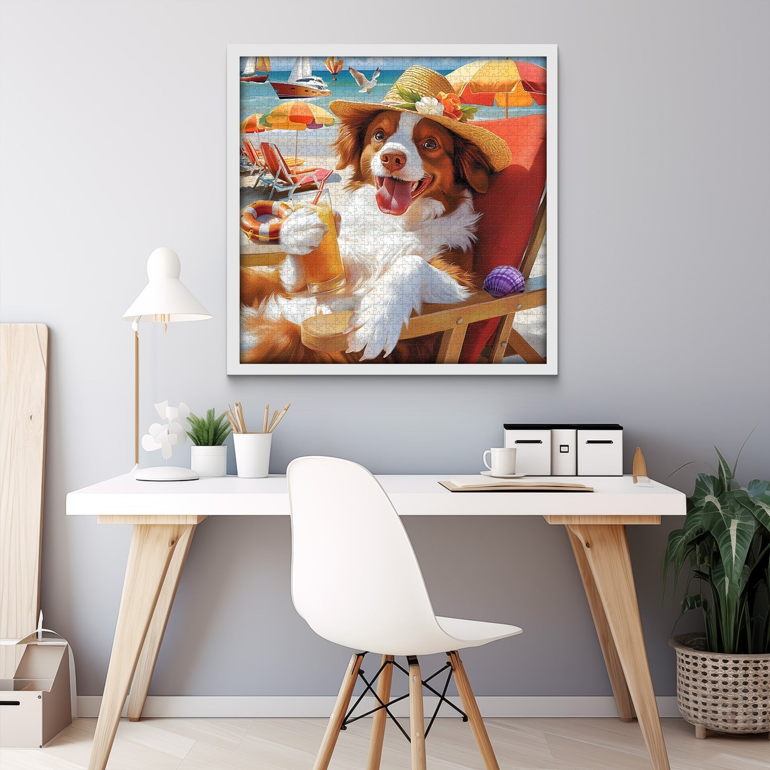 Pup's Vacation Jigsaw Puzzle 1000 Pieces