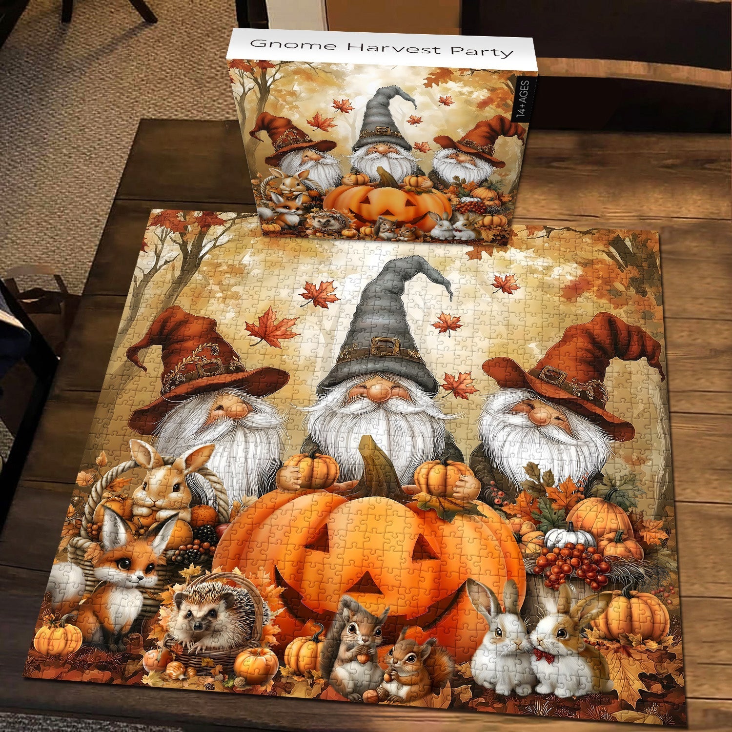 Gnome Harvest Party Jigsaw Puzzle 1000 piezas