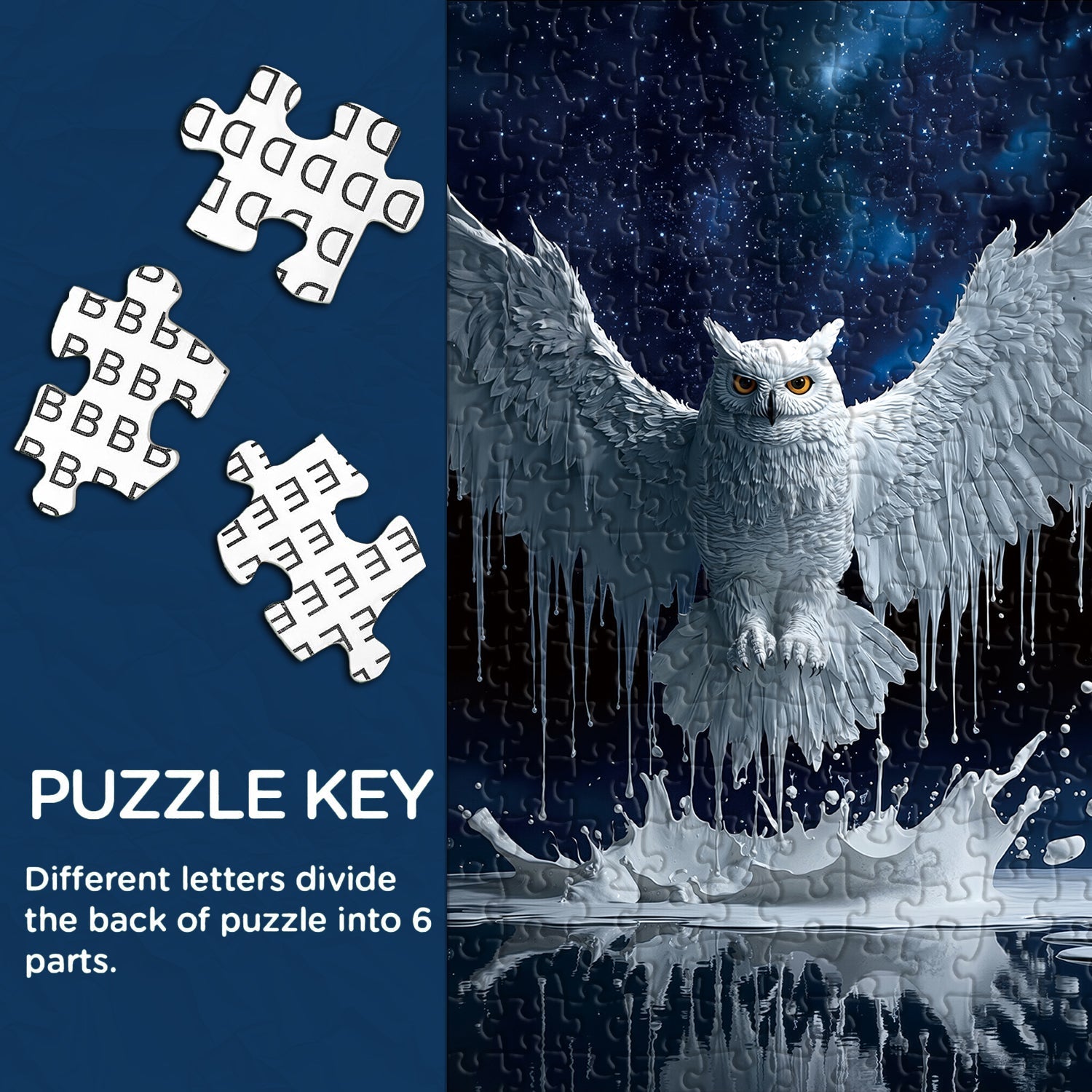 White Owl Jigsaw Puzzle 1000 Piece