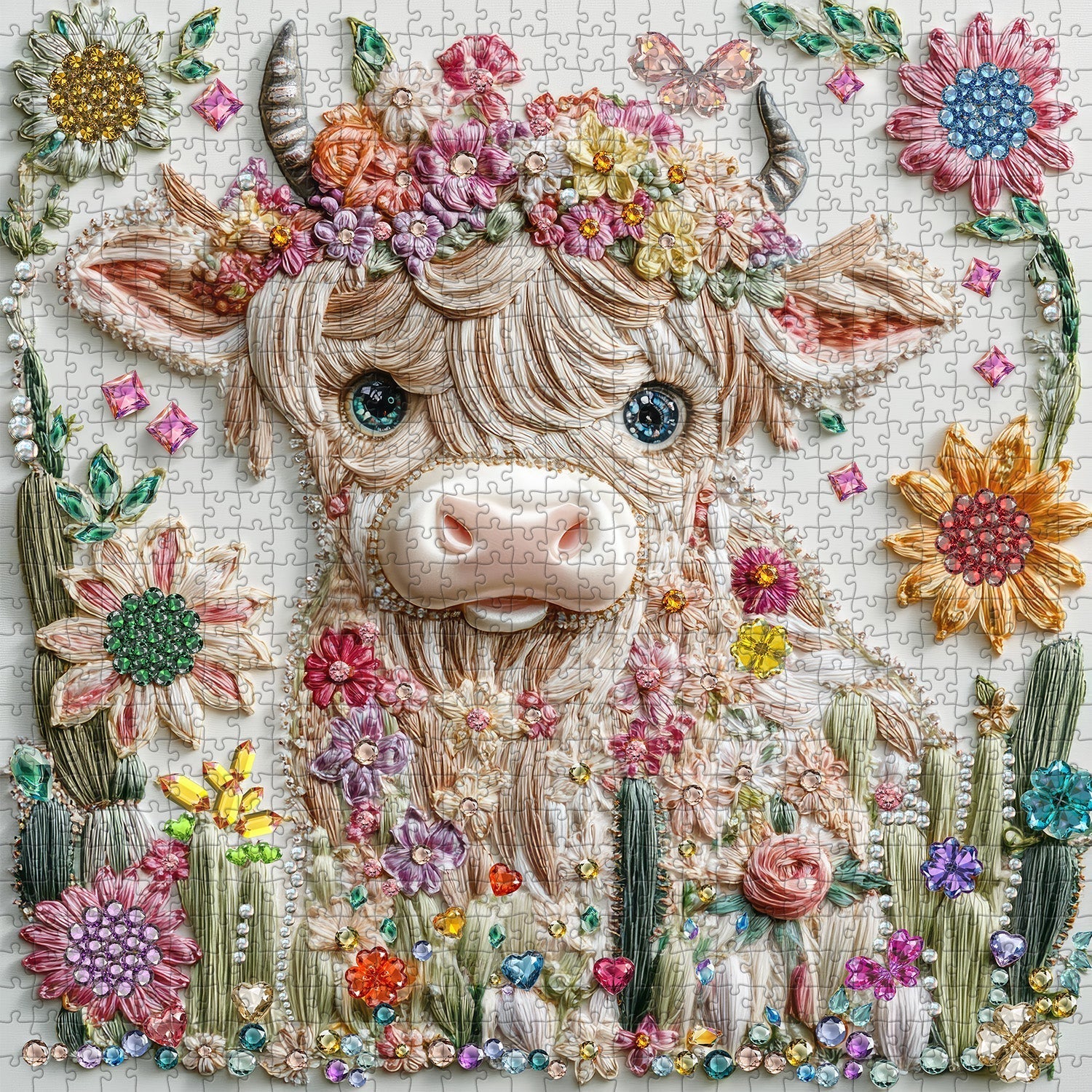 Elegante Volcillo de vaca Puzzle 1000 piezas