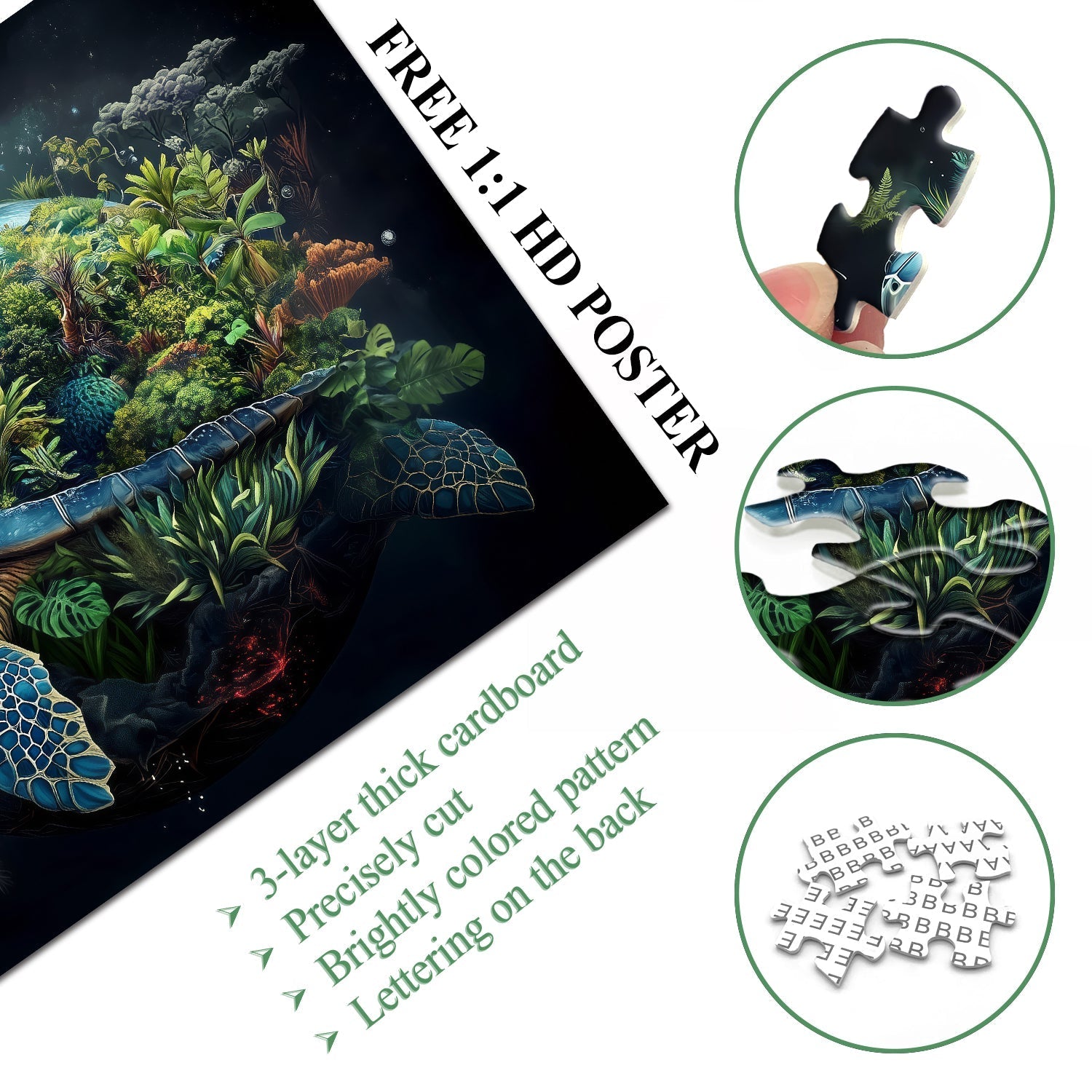 Earth Turtle Jigsaw Puzzles 1000 Pieces