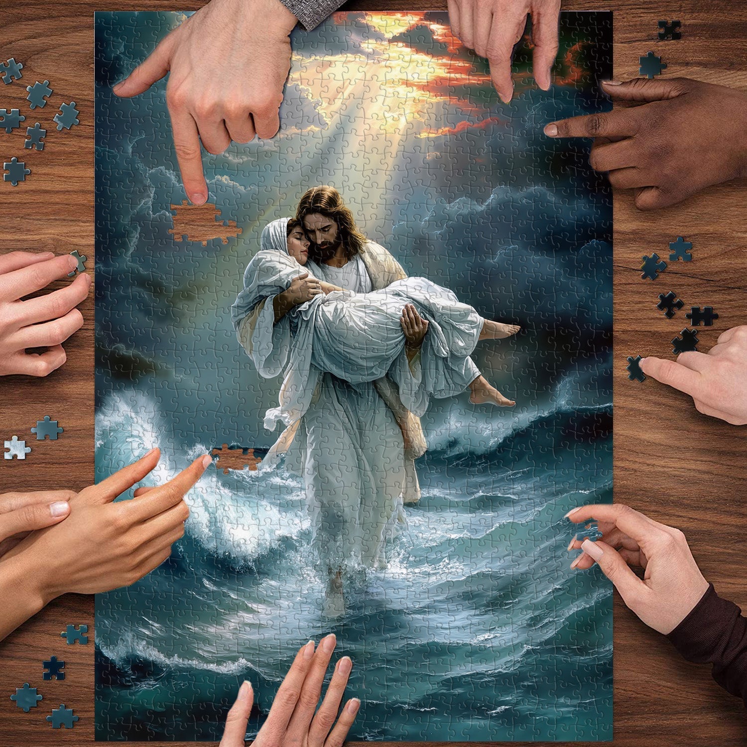 A través del rompecabezas de la tempestad, Puzzle 1000 piezas