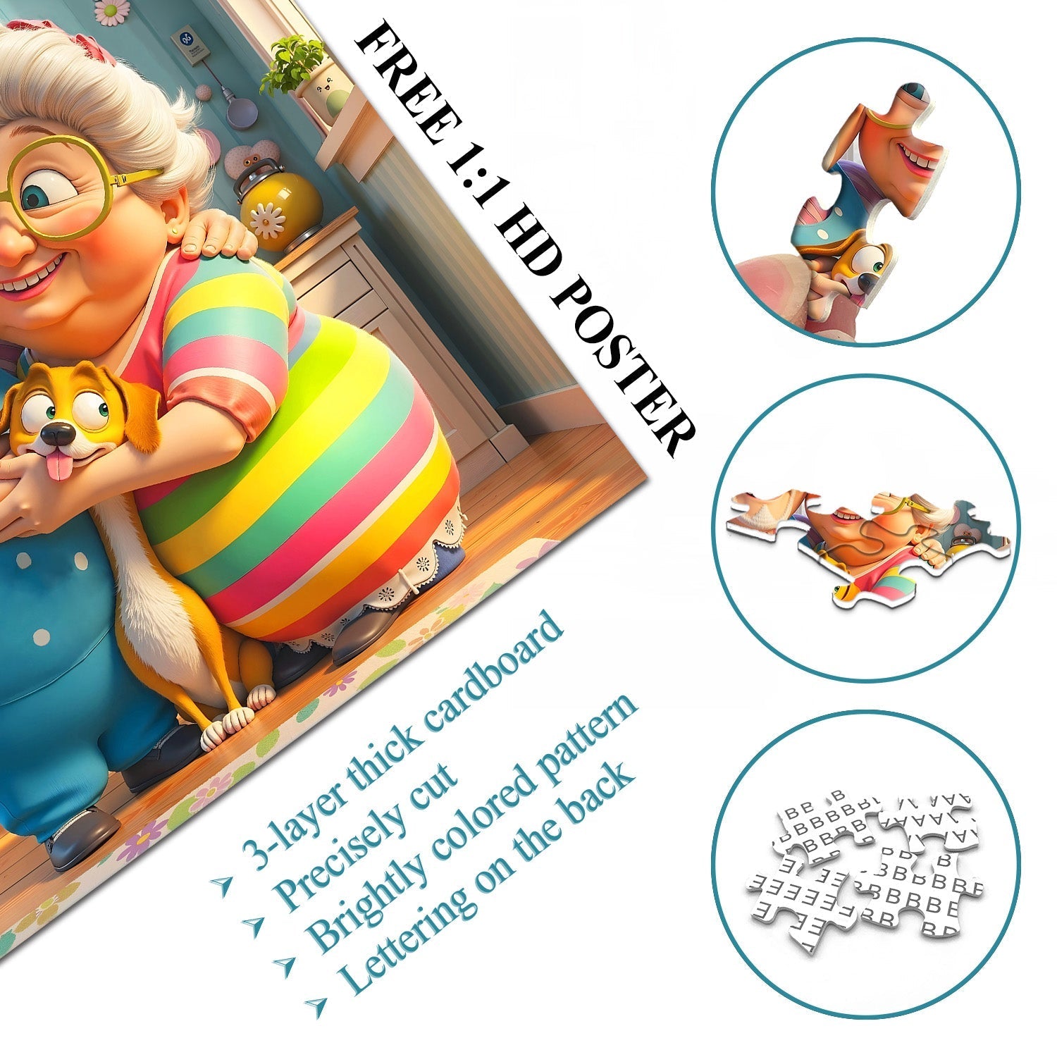 Cuddles in the Kitchen Jigsaw Puzzle 1000 Pieces