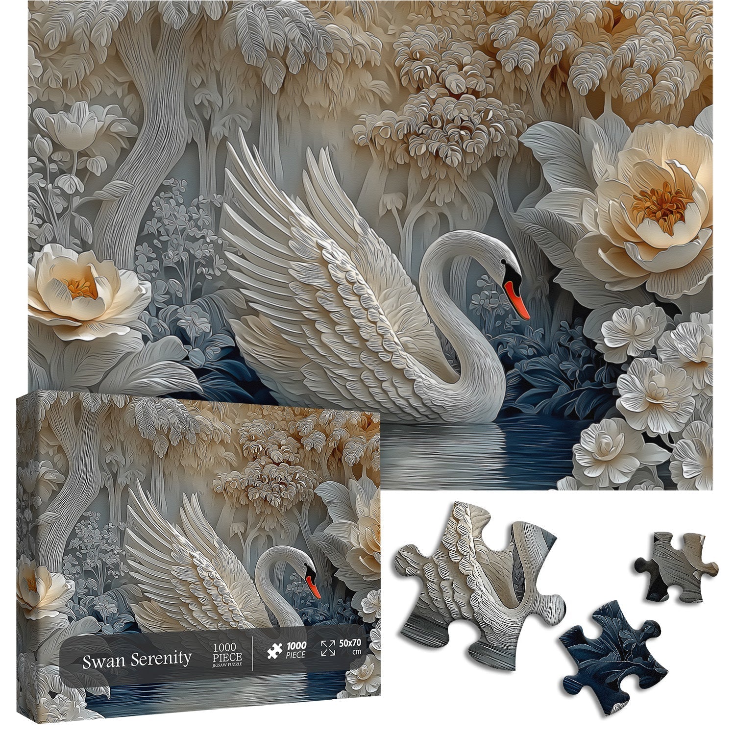 Puzzle Swan Serenity 1000 pezzi