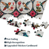 Colibríes entre flores rompecabezas rompecabezas 1000 piezas