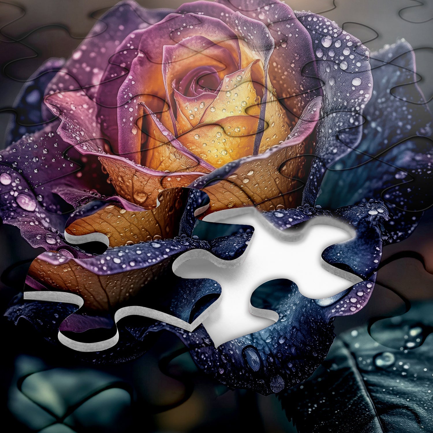 Rainbow Rose Jigsaw Puzzles 1000 piezas