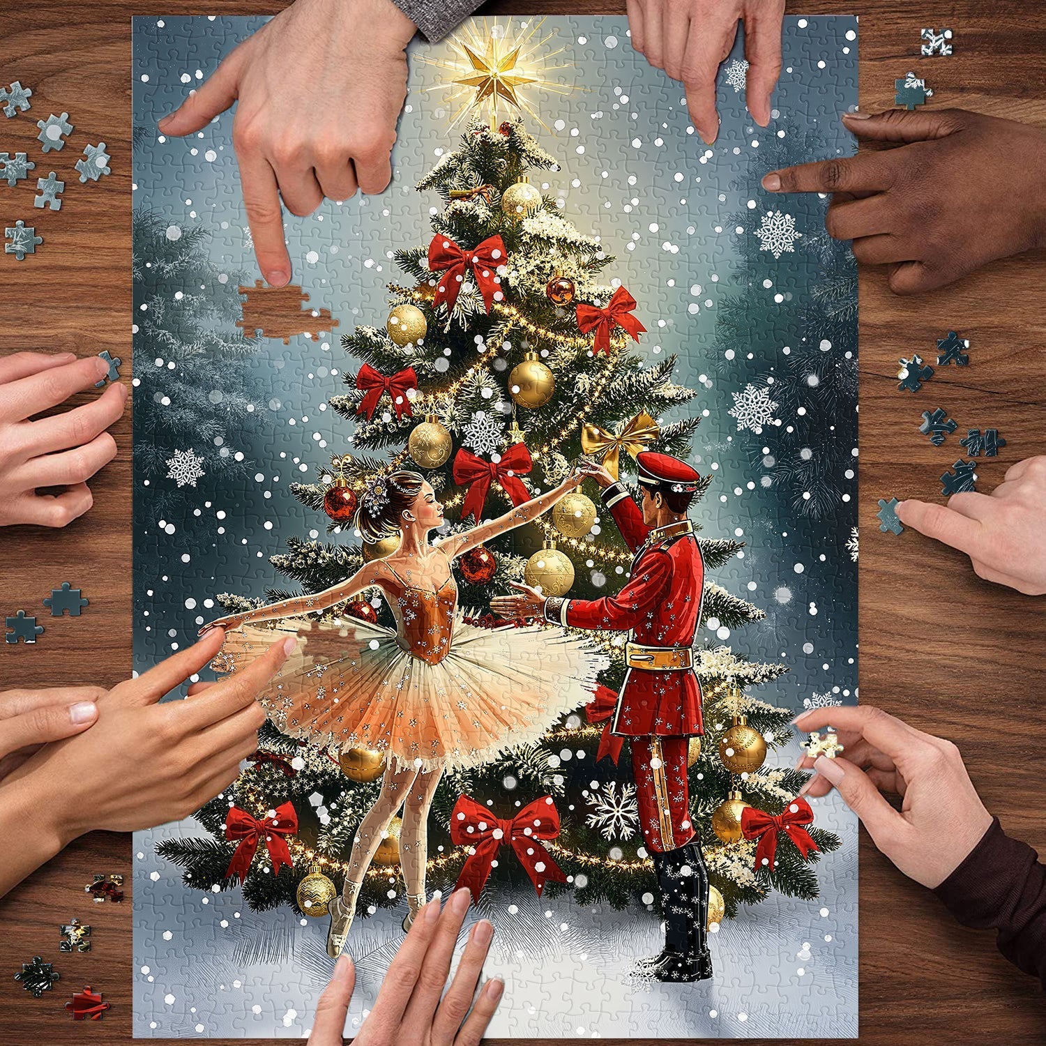 Puzzle Danza Stellata Di Natale 1000 Pezzi