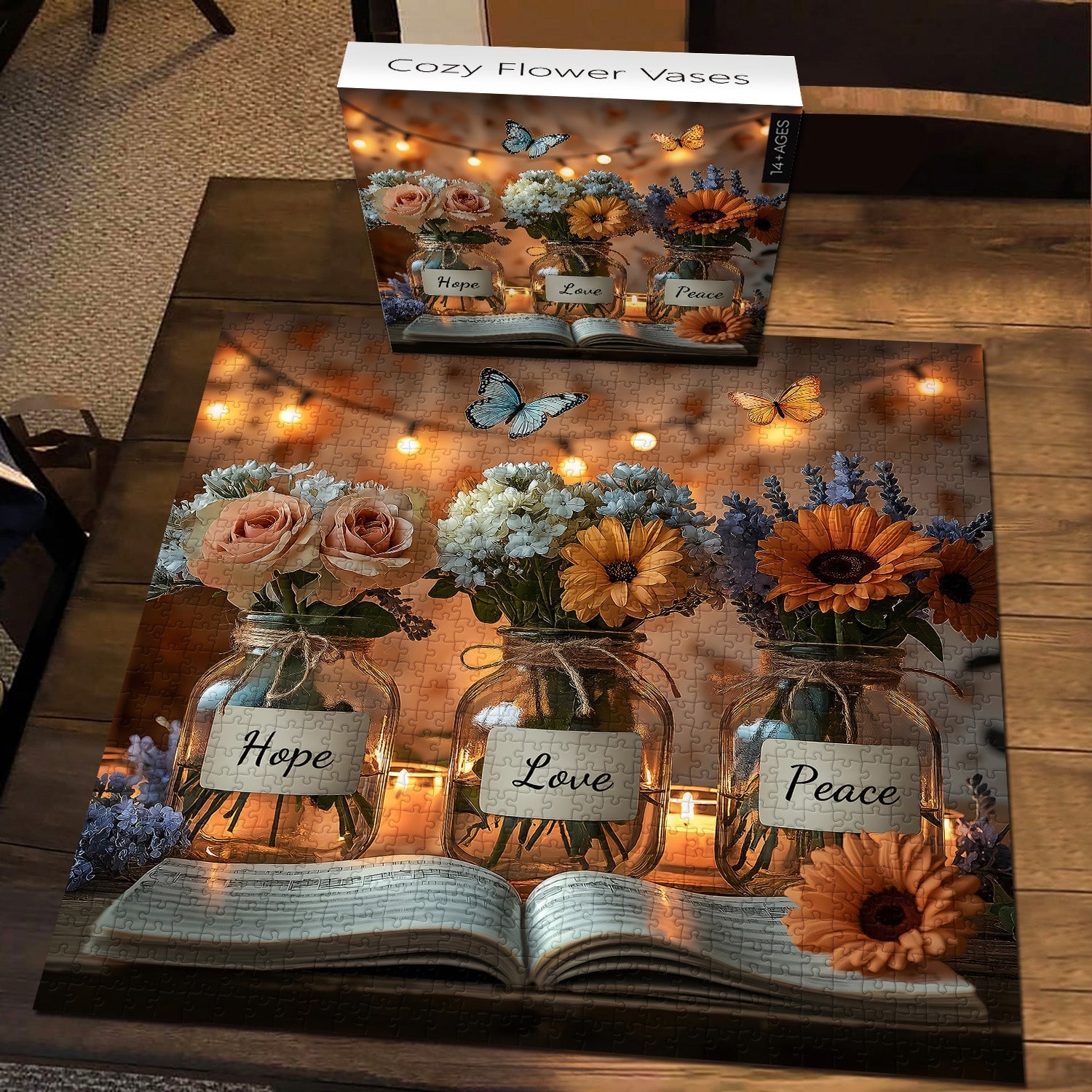 Goscos acogedores Flores Rompecabezas Puzzle 1000 Piezas